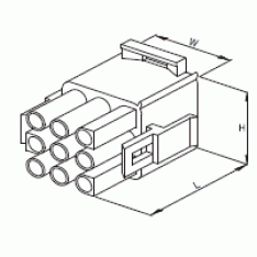 9'LU YUVARLAK KONNEKTÖR  ERKEK 